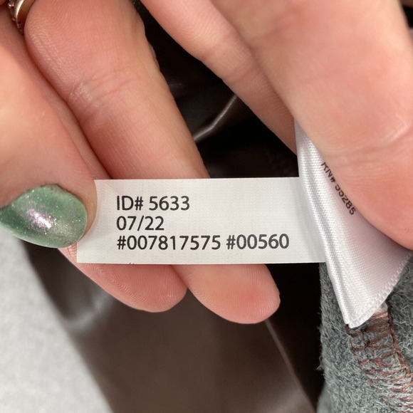 Express Brown Faux Leather One Shoulder Bodycon Dress XS Long Sleeve Party NWT - Picture 7 of 14